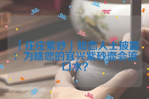 「庄庄紫砂」知恋人士披露:为啥您的宜兴紫砂壶会流口水?
